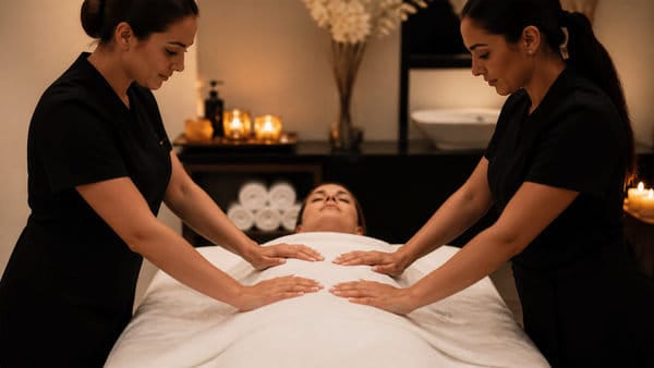 How Four Hands Massage Works With Two Therapists