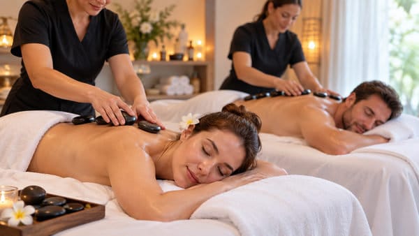 Hot Stone Couples Massage in Dawson Creek